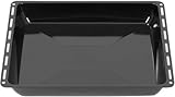 ICQN Backblech 422 x 370 x 45 mm, Emailliert Fettpfanne für Backofen und Herd, Passend für ELECTROLUX, AEG, IKEA, ZANUSSI, JUNO, ZOPPAS Kratzfest & Rostfrei, 42,2x37x4,5 cm