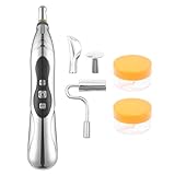 Sarini Akupunktur-Energiestift,Puls-Relief-Massagestift mit 5 Massageköpfen,Schmerzlinderungstherapie,elektrisches Meridian-Akupunkturgerät,Meridian-Energiestift zur Schmerzlinderung