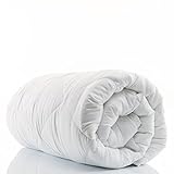 Bettdecke Winterdecke 135 x 200 cm - Steppdecken Schlafdecke warm für Allergiker Steppbettdecke hypoallergen Weiß