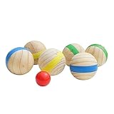 HONMEET 7St Bodenkugel Boccia im Freien lustige Bälle Outdoor-Spielsets Spielzeug für Kinder kinderspielzeug Children Toys Freizeitbälle für den Außenbereich Sportbälle für Kinder Holz