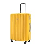 Puccini Koffer Reisekoffer Hartschalen Trolly Beautycase Bali (Gelb (6), Groß)