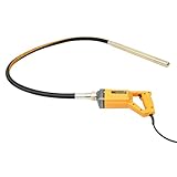 MINRS Betonrüttler 1300W Rüttelflasche Beton Flaschenrüttler mit 2m Schlauch Betonverdichter Betonvibrator für Betonbauanlässe wie Straßen, Tunnel, Haus usw