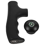 Mikinona Trekking Stock Griff mit Kompass Ergonomischer Kugelförmiger Wanderstock Ersatzgriff Ultraleicht Passend für Outdoor Camping Bergsteigen und Rucksacktouren