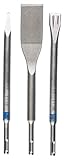 Bosch Accessories Bosch Professional 3tlg. Meißelset SDS Plus (für Beton, Stein, Mauerwerk, 0/20/40 mm, Zubehör für Bohrhammer)