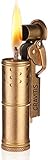 Gravitis Vintage Messing Feuerzeug aus dem 1. Weltkrieg - Replica Lighter aus WWll - Antikes Grabenfeuerzeug - Trench Benzinfeuerzeug in Patronen Form - Seltenes Luntenfeuerzeug
