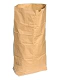 Papier-Abfallsäcke, 120 Liter, 2-lagig, 70g/m², 25 Stück, 95x70x25cm, Braun