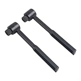 Reinigungsbürste für Plattenspieler mit antistatischen Kohlefaser-Borsten, kompakter Stylus-Reiniger für Vinyl-Plattenspieler, Schwarz, 2 Stück