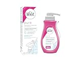Veet Pure Haarentfernungscreme Bundle – 400 ml für Körper & Beine + 100 ml für Bikinizone & Achseln – Für sensible Haut – Mit Applikator & Spatel – Sanfte Haarentfernung