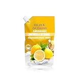 Flüssigseife Nachfüllpackung Ingwer & Zitrone/Mango Extract Feuchtigkeits-Pflege-Formel, Flüssigseife Nachfüllpack, Flüssigseife Nachfüllbeutel Für die Reinigung per Hand, 100ml, 1-Pack (Gelb)