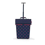 reisenthel Trolley M in Mixed Red Dots, Rahmen: Silber - Praktischer Shopping-Trolley mit viel Stauraum und Reißverschluss - Aus wasserabweisendem Material, Farbe:Mixed dots red