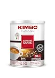 Kimbo Gemahlener Kaffee Espresso Napoli 250 gr, Metal Box