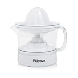 Tristar CP-3005 Zitruspresse – mit Fruchtfleischfilter – 2 Presskegelgrößen für jede Zitrusfrucht – 500 ml Fassungsvermögen – abnehmbarer Behälter – Rutschfeste Füße