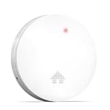 Putogesafe Ultraflacher Rauchmelder mit 10 Jahre Batterie, 23 mm Feuermelder, Stiftung Warentest GUT (2,2), Brandmelder nach EN 14604, mit Selbsttestfunktion, 1Packung