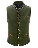 Stockerpoint Ricardo Herren Trachtenweste, Moosgrün, 52