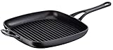 Tefal Jamie Oliver Eisenguss Grillpfanne E21391 | 25x25 cm | Emaille-Versiegelung | Eisenguss | Ofenfest | Induktionsgeeignet