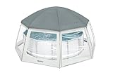 Bestway Pavillon für runde Pools, 600 x 295 cm, Grau