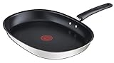 Tefal Emotion E3021204 Fischpfanne, 36 cm, Antihaftbeschichtung, dicker Boden, gleichmäßige Hitzeverteilung, Eleganz, robuster Griff, Induktion, Kochanzeige