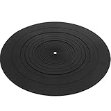 Silikon Plattentellerauflage FüR Plattenspieler - Antistatische Gummimatte Zur Reduzierung Von Vibrationen Und Kratzern 29.5 cm Durchmesser
