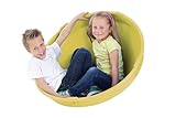 Krisskreisel, Kinderwippe und Kreisel, 84 cm Durchmesser, Belastbar bis 100 kg, Gelb