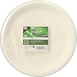 50 Teller, Zuckerrohr 'pure' ungeteilt Ø 26 cm · 2 cm...