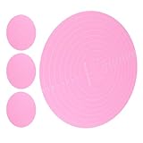 EPIGEIST Silikon Backmatten Rund 30cm mit Skala Hitzebeständige Rutschfeste Teigmatten Wiederverwendbare Backunterlagen für Kuchen Pizza Kekse und Fondant