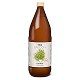 Wild Baboon Bio Aloe Vera Saft, 100% Direktsaft, 1200mg/Liter Aloverose, 1 Liter, nachhaltiger Anbau durch Familienbetrieb, Braunglas, Vegan, DE-ÖKO-005