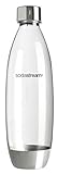 SodaStream 1L Kunststoffflasche Fuse mit Edelstahl-Elementen, 1er-Pack