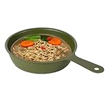 Eierpfanne | Edelstahl-Bratpfanne | verformungsbeständiges Campinggeschirr zum Essen in der Küche Outdoor Wohnung Picknick Rucksackreisen Wandern Reisen