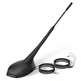 Eightwood DAB DAB+ Antenne Auto Digital Radio Aktive GPS DAB FM Antenne Auto Dachantenne Autoantenne mit Verstärker Auto Signal Amplifier Verlängerung Kabel 5M für Pioneer Sony Digital Radios Tuner
