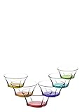 Bunte Glasschalen Schalen Glasschale Dessertschale Vorspeise 310cc. 6 Stk