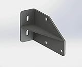 Leudus Stahl Dachsparrenhalter LUP060 für Markisen Dachadapter (1 Stück) grau