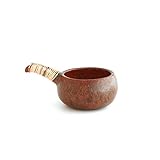 Bitto Räuchergefäß Räucherschale ATUM aus Terracotta mit Bastgriff, L: 21 cm, H: 6 cm, Ø 11 cm