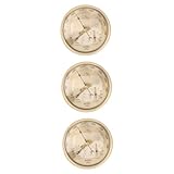 Sosoport 3 Stück 3 1 Barometer Luftdruck Wandhygrometer Hygrometer Zum Aufhängen An Der Wand Feuchtigkeitsmesser Im Innenbereich Digitales Hygrometer Drahtloses Außenthermometer Luftmonitor
