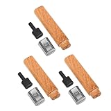 Warmhm 3 Stück Griffe Küchenschneider Griffzubehör Re DIY Cutter Chefs Chopper Holzmesser Griff Home Ersatz Für Messerzubehör Kochen Holzherstellung