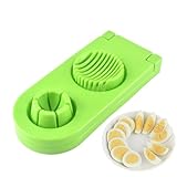 Sghtil Soda Eierschneider, Slicer aus Stahl für gekochte Eier, spülmaschinenfest, für Erdbeeren, Banane, weiche Lebensmittel, Frühstück, Zuhause, Küche, Restaurant