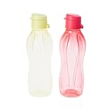 Generisch TW EcoEasy Trinkflasche Durstlöscher-Duo 500 ml Hellgrün + 500 ml Pink Trinkverschluss Wasserflasche Sportflasche Ökoflasche Flasche 9219D-1, C 136, C 179 (inkl. 1x Monster-Magnet)