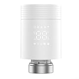 HpLive Smartes WLAN Heizkörperthermostat mit App-Steuerung, programmierbarem Timer, langer Batterielaufzeit und leisem Betrieb, Weiß