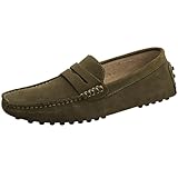 Jamron Herren Wildleder Penny Loafers Gemütlich Fahrende...