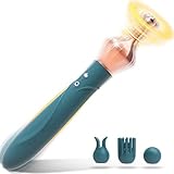 ChicLSQ Hochfrequenz Vibratoren für Sie Klitoris Nippel G Punkt Stimulator Silikon Doppelköpfig Vibrator mit 10 Vibrationsmodi Dildo Analvibrator Sexspielzeug für Frauen Paaer（Grün）