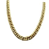 Women's Jewelry Nachahmung Goldkette Männer Trendige klobige Halskette golden Necklace