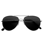 W WIDMANN MILANO Party Fashion 6861C - Pilotenbrille mit getönten Gläsern, Pilot, Flugbegleiter, Motto-Party, Karneval