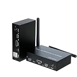 MKHQST 1 Paar Wireless KVM 200m Video HDMI-kompatibel Sender Empfänger Extender Display Adapter Unterstützung Maus und Tastatur Verwendung im Haushalt