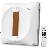 Ehomfory Fensterputzroboter Kompaktes Design, 4 Düsen Ultraschallzerstäubung, Mehrere Schutzsysteme, Intelligente Wegplanung, 3 Reinigungsmodi, Kantenerkennungsfunktion, Anti-Rutsch-System