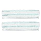 Ersatzauflage für Leifheit für Fensterwäscher M, für Fensterputzbezug für Rahmen und Ecken, 27,5 x 6,8 cm, waschbar bei 40 °C, Polyester N (2 PCAK)
