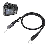 NICEIN Kameragurt, Kamera Schultergurt mit Schnellverschluss, Schwarz Kamera Tragegurt, Handgeflochten Camera Strap für SLR DSLR Digitale, Kann Gewaschen Werden Kamera Gurt, 116cm