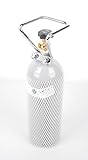 Gasfritzen 2 kg CO2 Stahlflasche Flasche GEFÜLLT mit Lebensmittel Kohlendioxid Kohlensäure E290 - Fabrikneue Eigentumsflasche - Tüv mindestens 9 Jahre Aquaristik