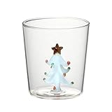 Elegante Weingläser für Weihnachten, Weihnachtsbaum, Glasbecher, dekorative Weingläser für Urlaub, Trinkglas