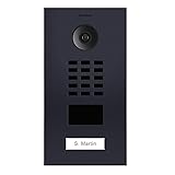 DoorBird D2101V IP Video Türstation, Anthrazitgrau (RAL 7016) | Video-Türsprechanlage mit 1 Ruftaste, RFID, HD-Video, Bewegungssensor