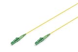 DIGITUS DK-2933-05-APC-SX – Glasfaserkabel OS2 – 5 m – LC/(APC) zu LC/(APC) – Simplex LWL Kabel – FTTH, FTTB & FTTx – SM Singlemode Glasfaser LAN Kabel – Fasertyp: 9/125 µ – Gelb (Yellow)