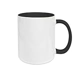 Wunschtext Tasse – Gestalte deine eigene Tasse mit Text | Personalisierte Keramiktasse mit Namen oder Spruch | Verschiedene Schriftarten & Farben | Beidseitig bedruckt | Geschenkidee (Schwarz)